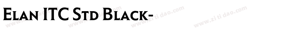 Elan ITC Std Black字体转换